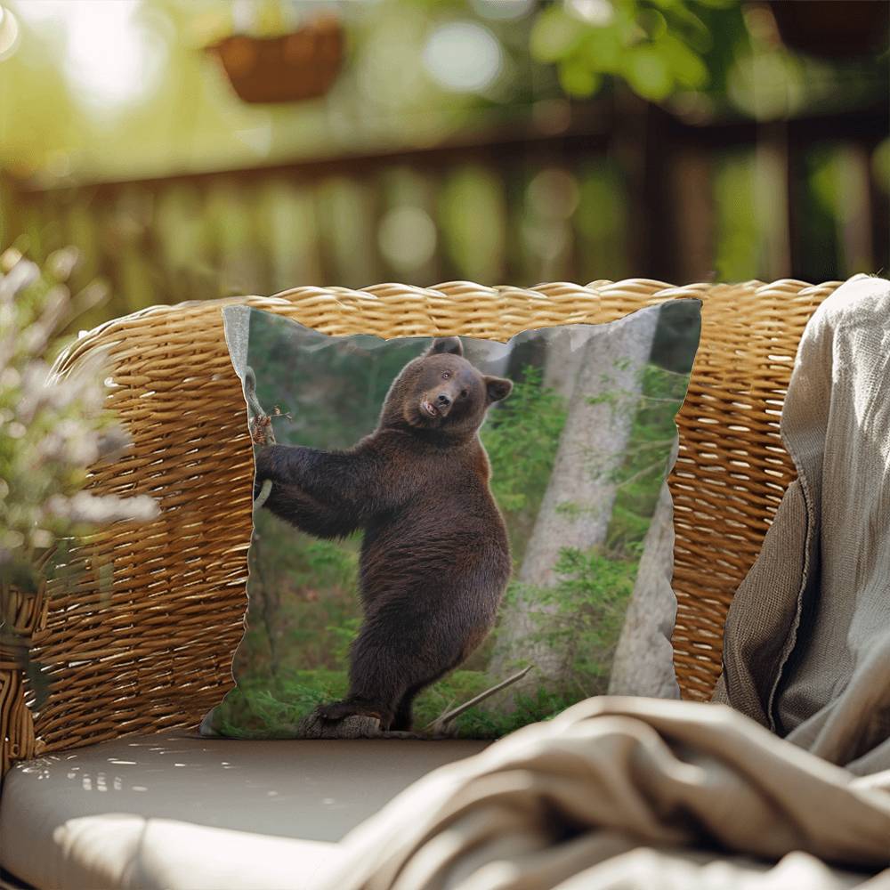 Happy Mama Bear - Indoor/Outdoor Pillow