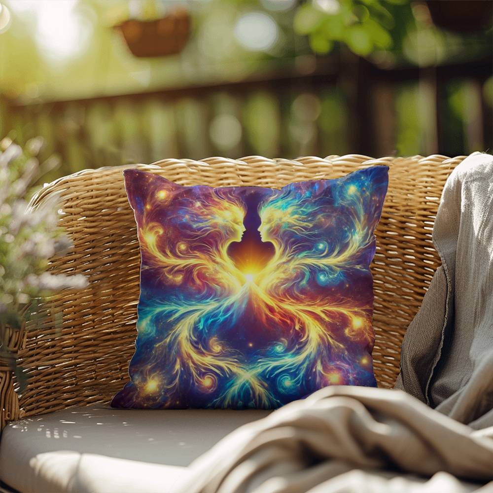 Cosmic Twins - Indoor/Outdoor Pillow