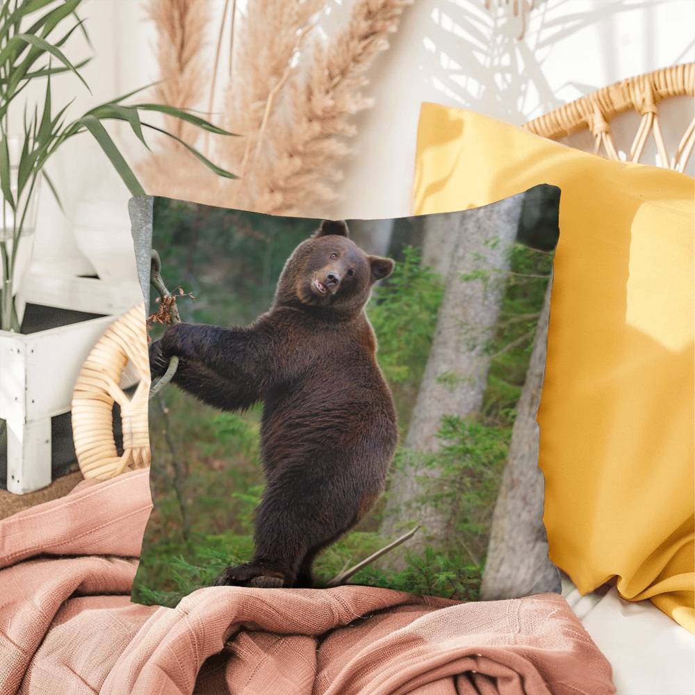 Happy Mama Bear - Indoor/Outdoor Pillow