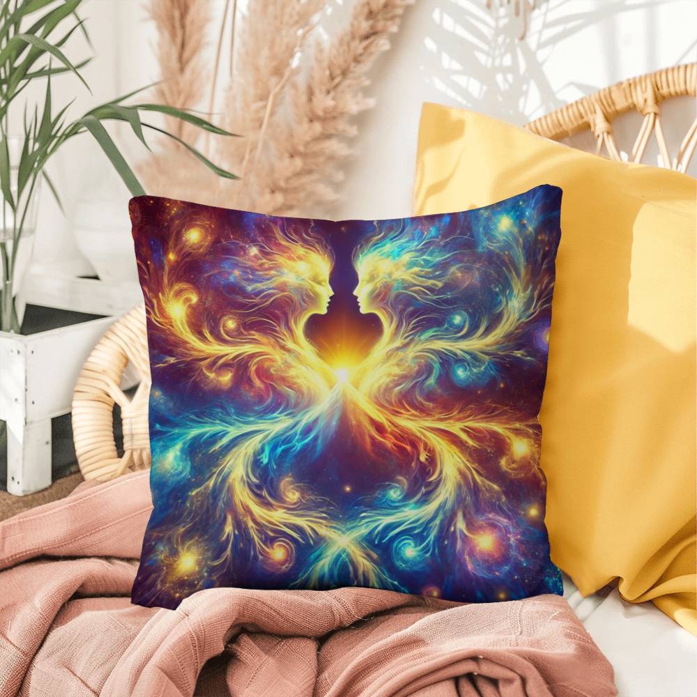 Cosmic Twins - Indoor/Outdoor Pillow