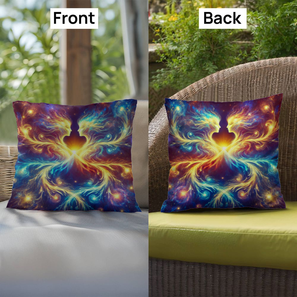 Cosmic Twins - Indoor/Outdoor Pillow