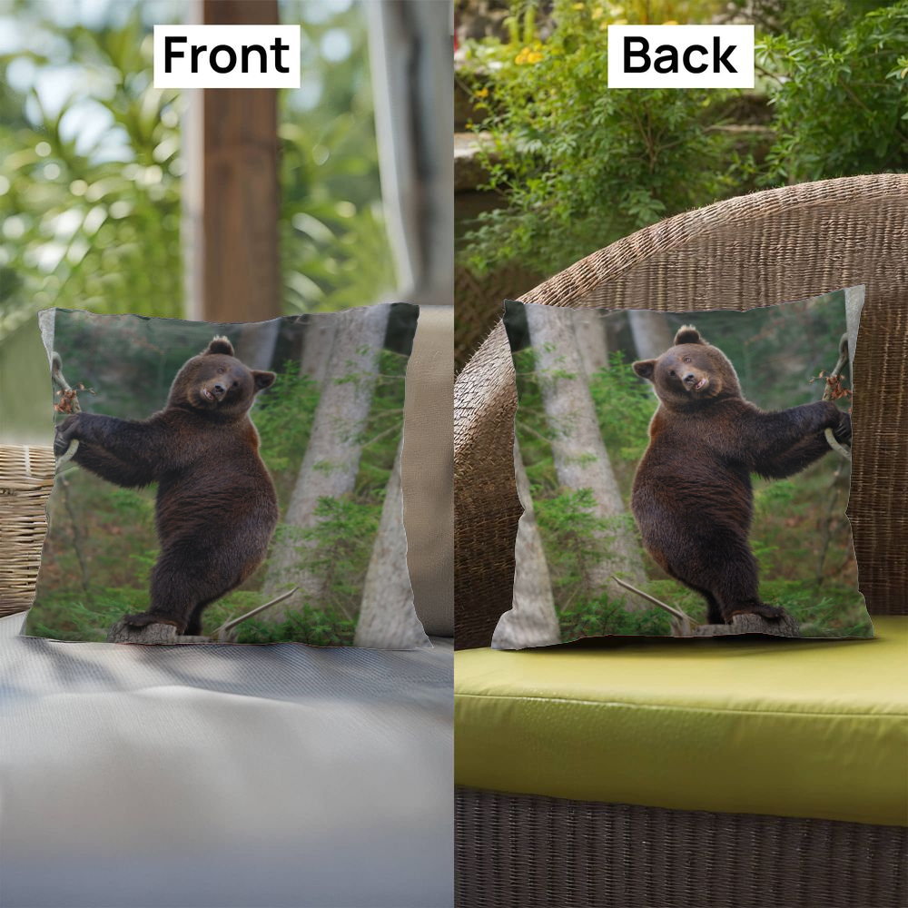 Happy Mama Bear - Indoor/Outdoor Pillow