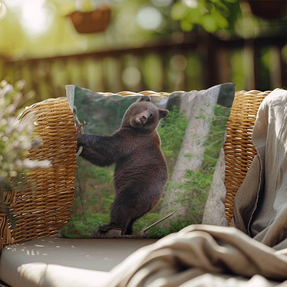 Happy Mama Bear - Indoor/Outdoor Pillow