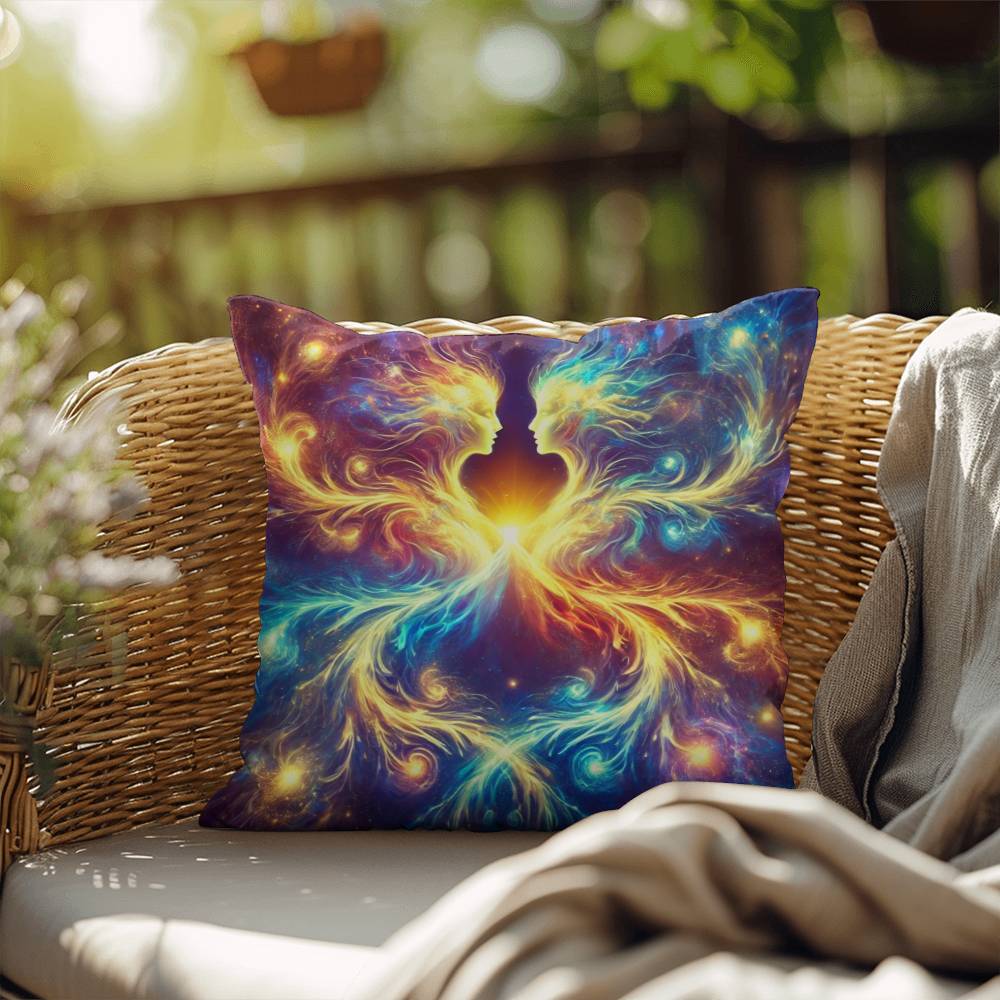 Cosmic Twins - Indoor/Outdoor Pillow