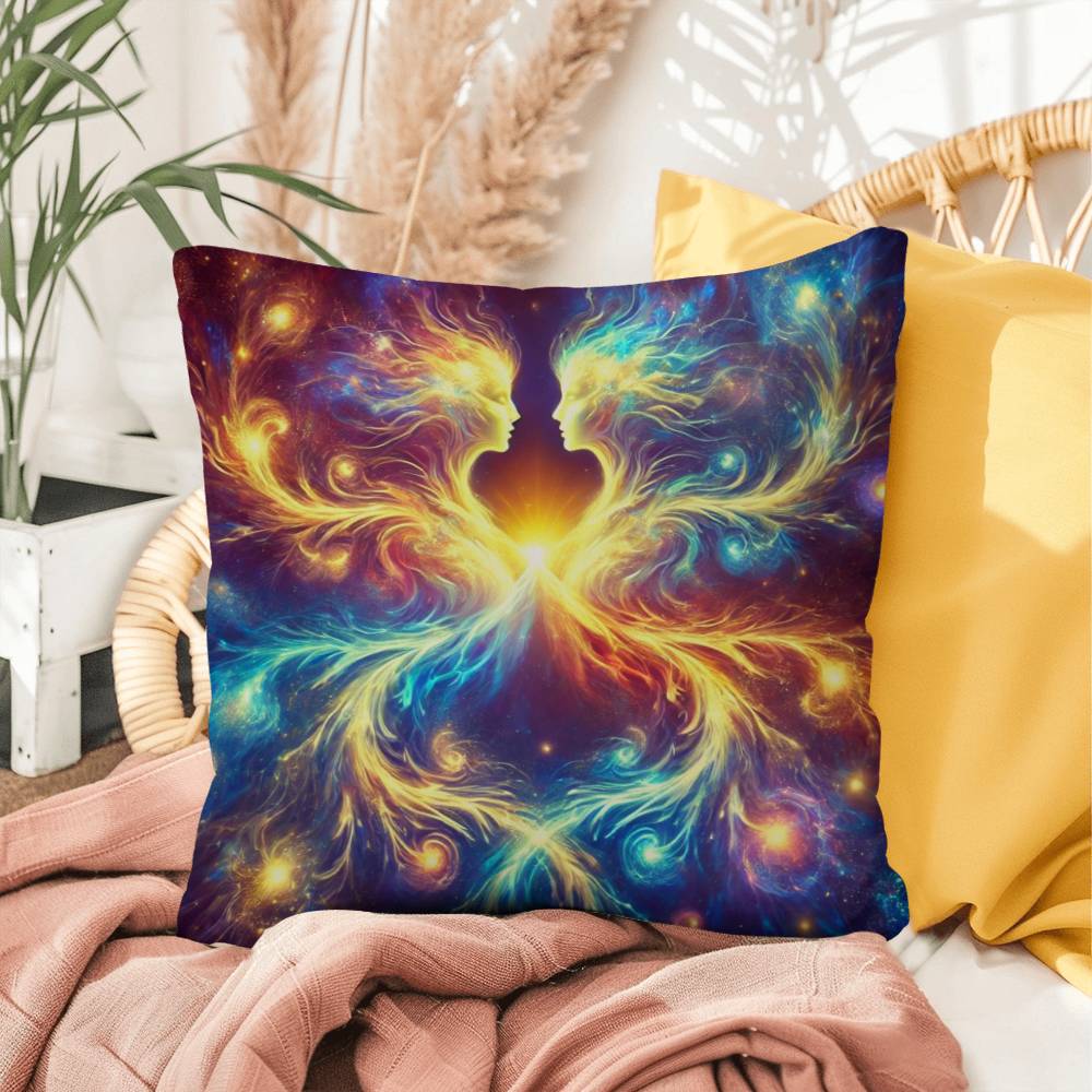 Cosmic Twins - Indoor/Outdoor Pillow