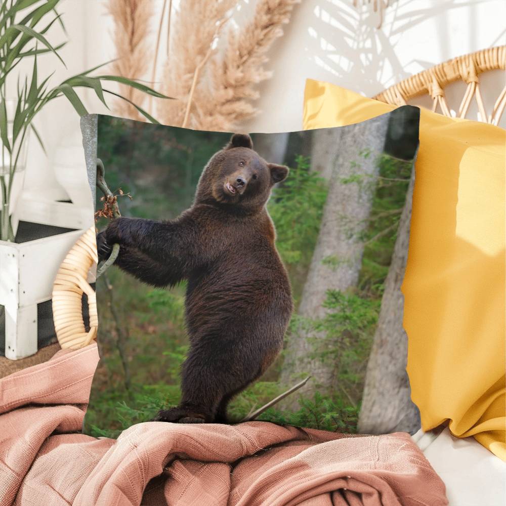 Happy Mama Bear - Indoor/Outdoor Pillow