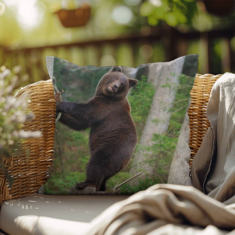 Happy Mama Bear - Indoor/Outdoor Pillow