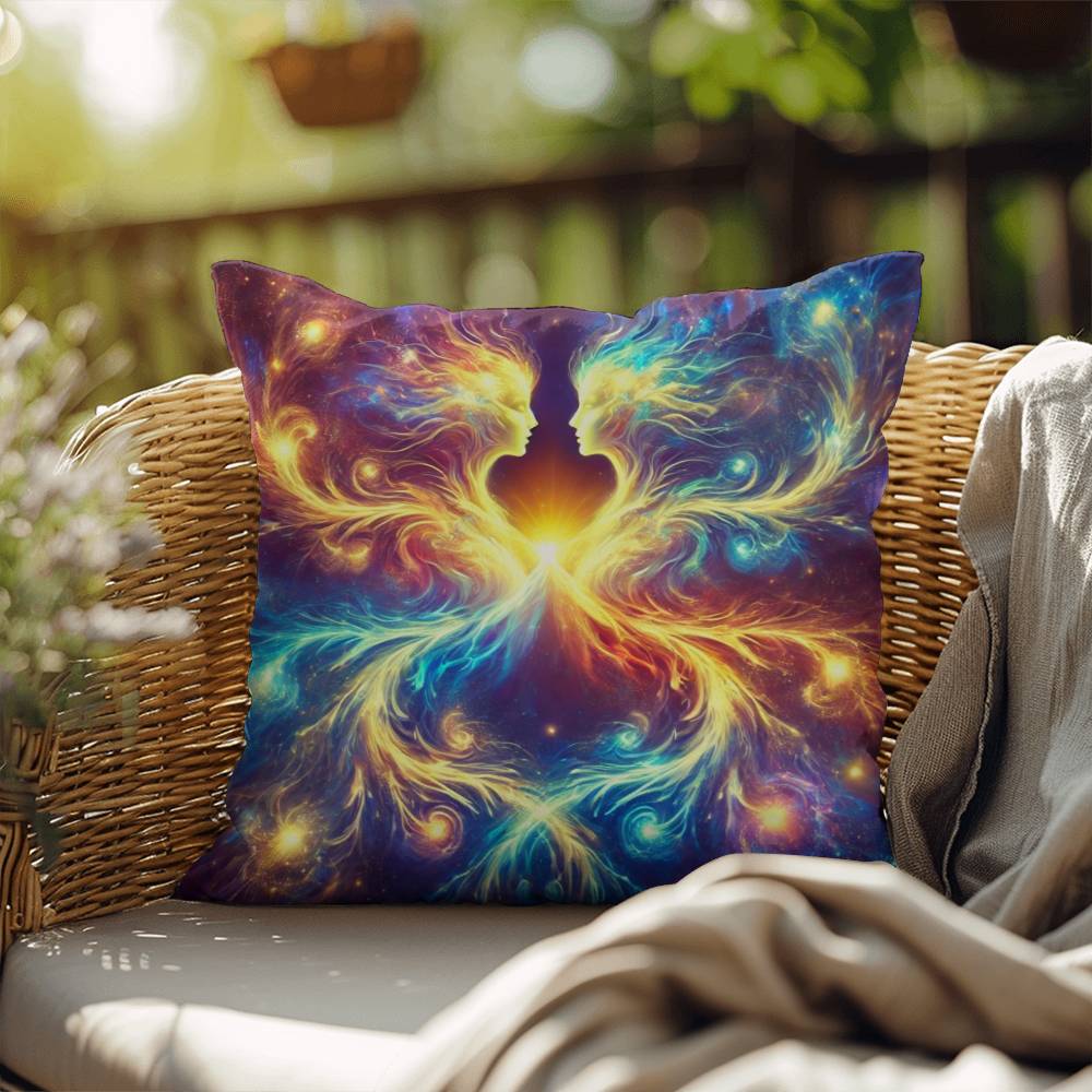 Cosmic Twins - Indoor/Outdoor Pillow