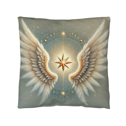 Golden Celestial Angel - Classic Pillow Cover with Insert