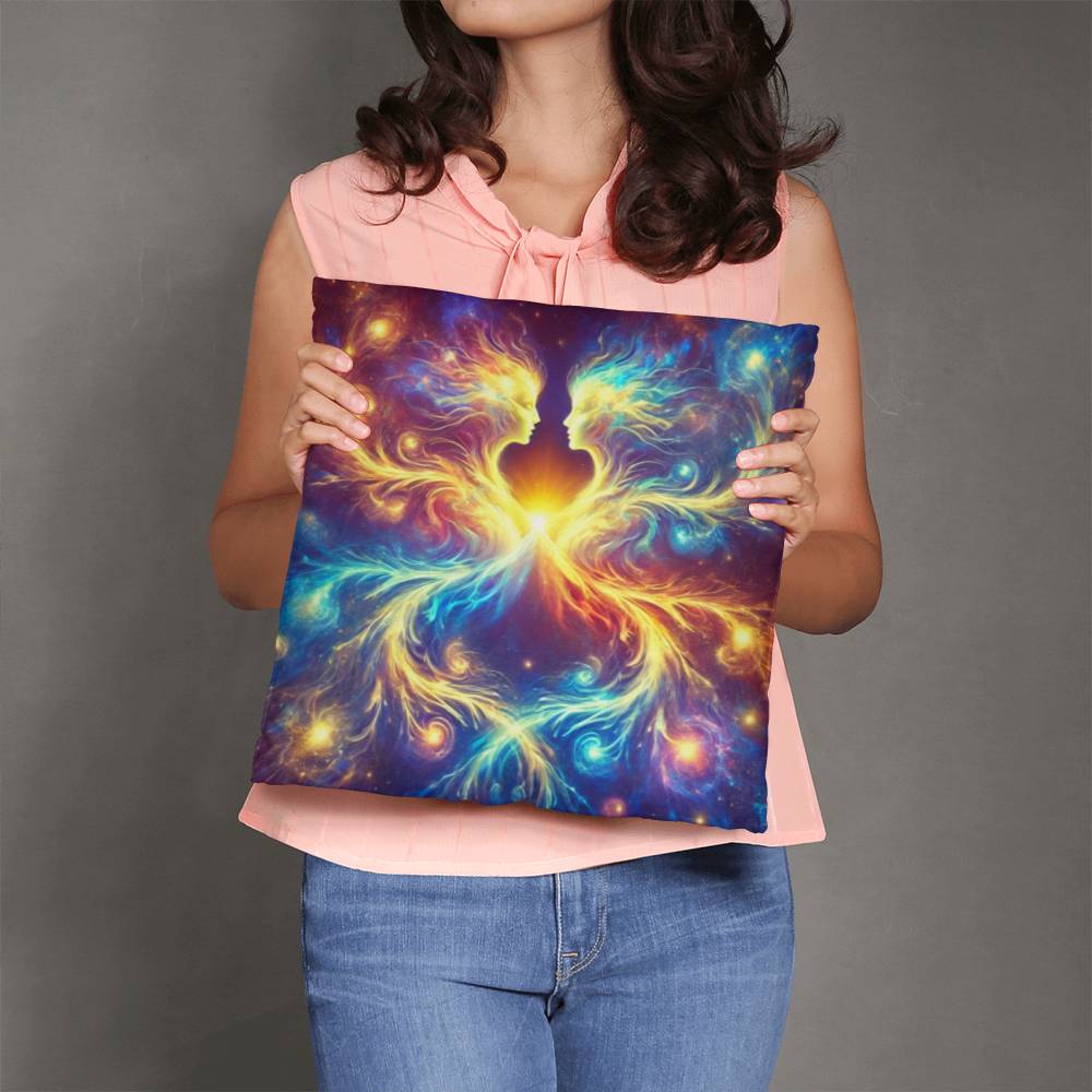 Cosmic Twins - Classic Pillow Cover with Insert