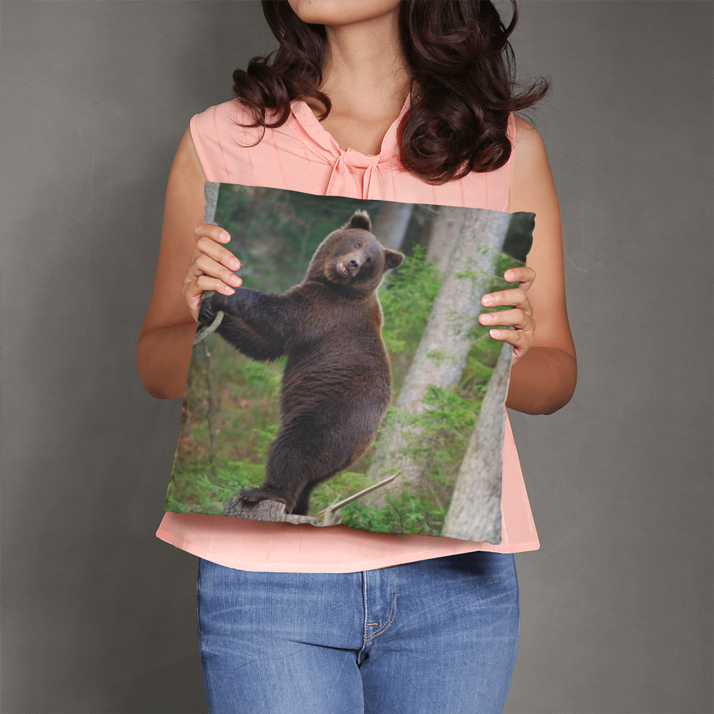 Happy Mama Bear - Classic Pillow Cover with Insert