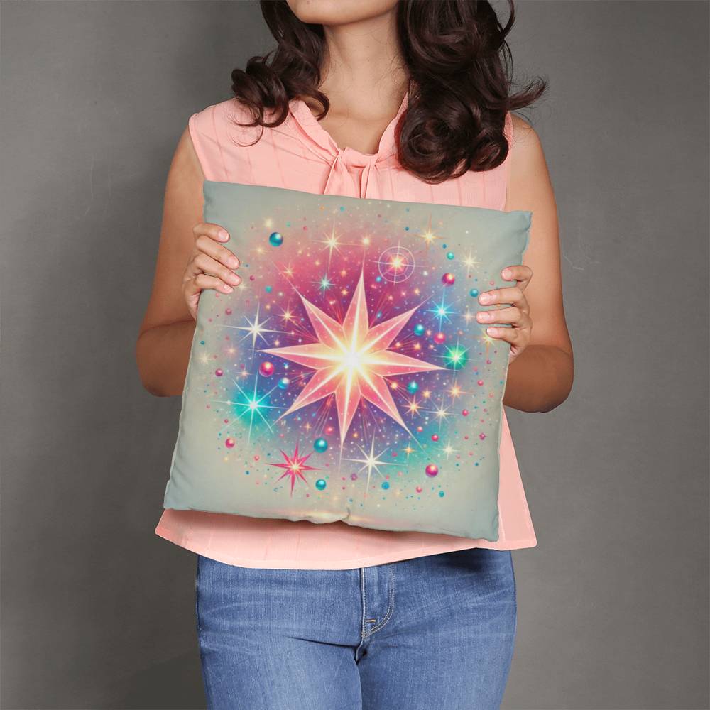 Colorful Celestial Star -  Classic Pillow Cover with Insert