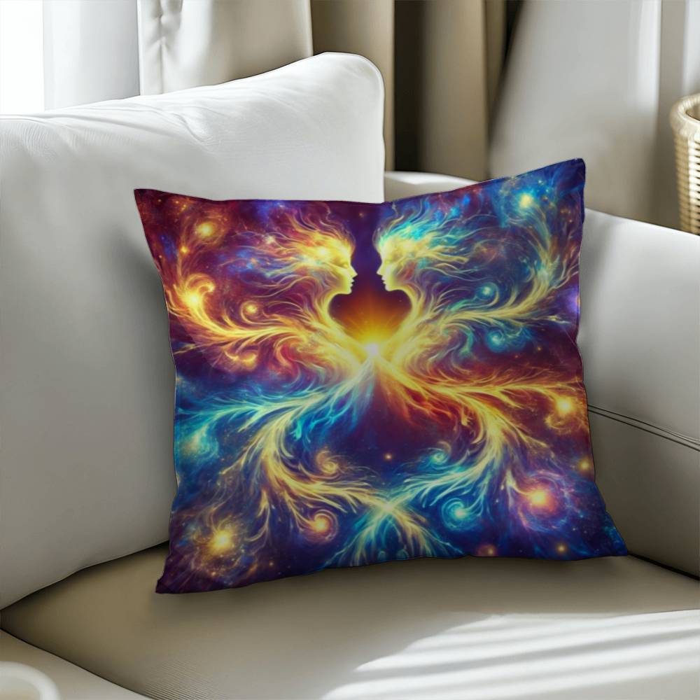 Cosmic Twins - Classic Pillow Cover with Insert