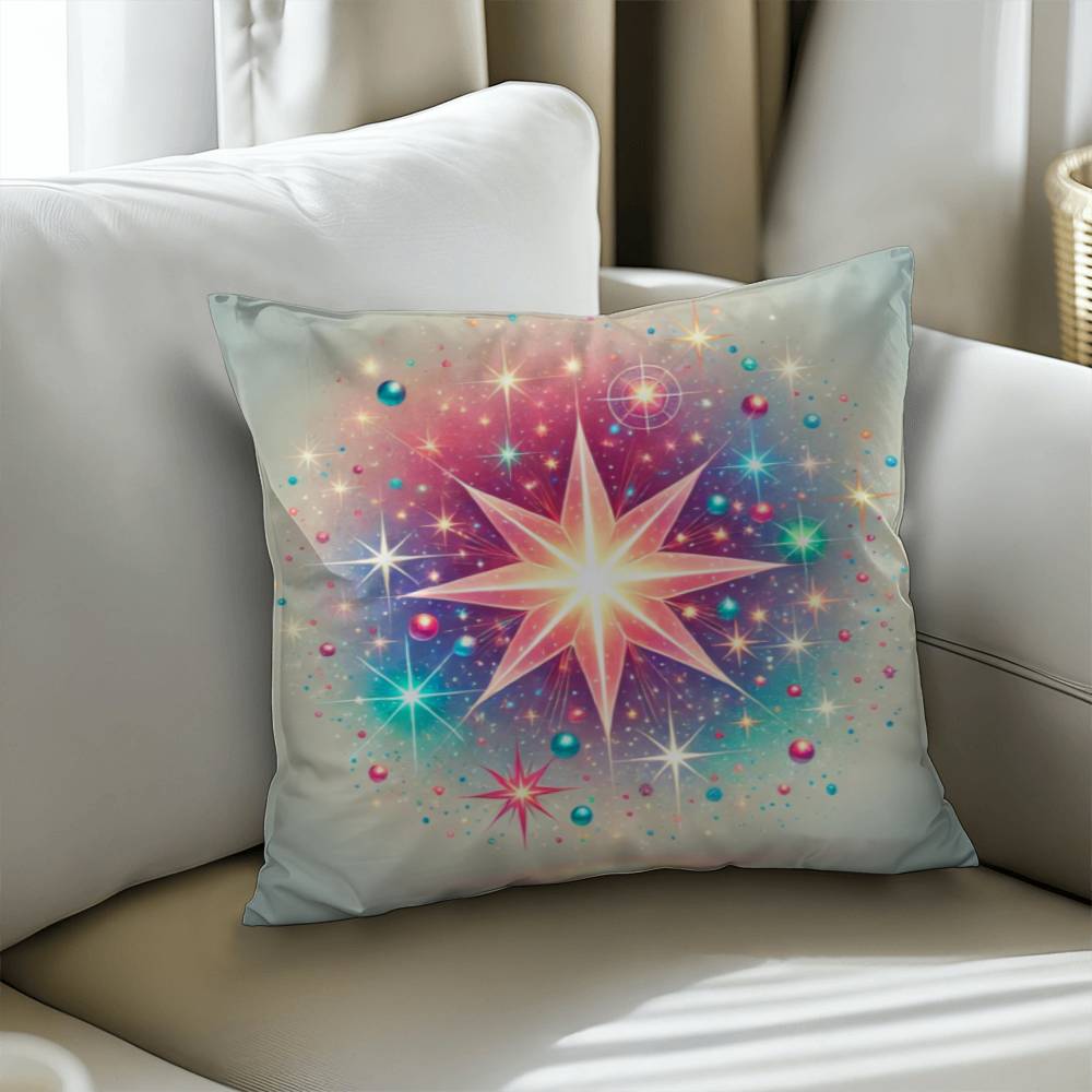 Colorful Celestial Star -  Classic Pillow Cover with Insert