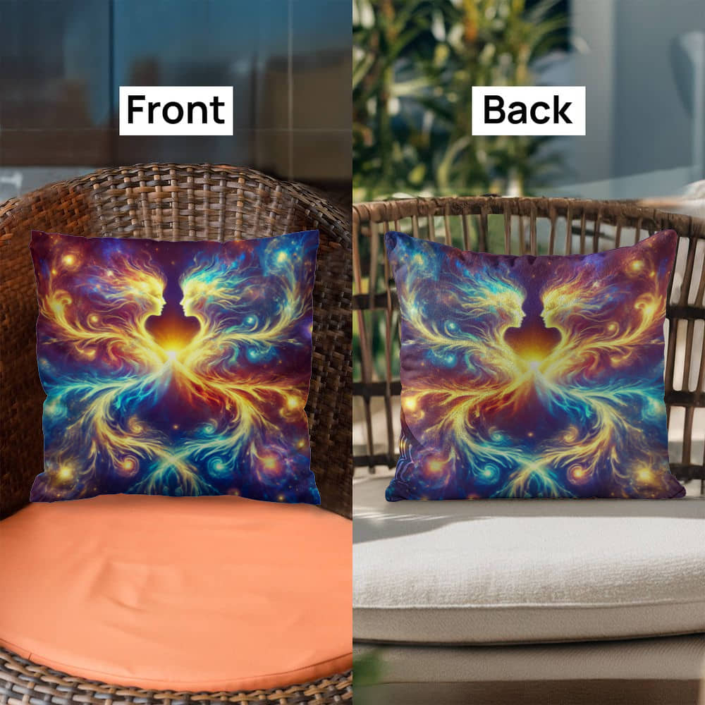 Cosmic Twins - Classic Pillow Cover with Insert