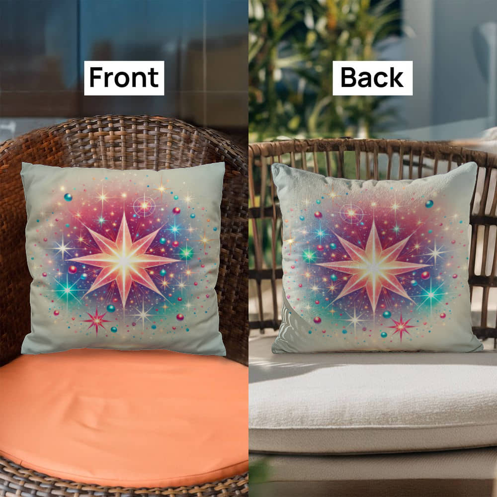 Colorful Celestial Star -  Classic Pillow Cover with Insert