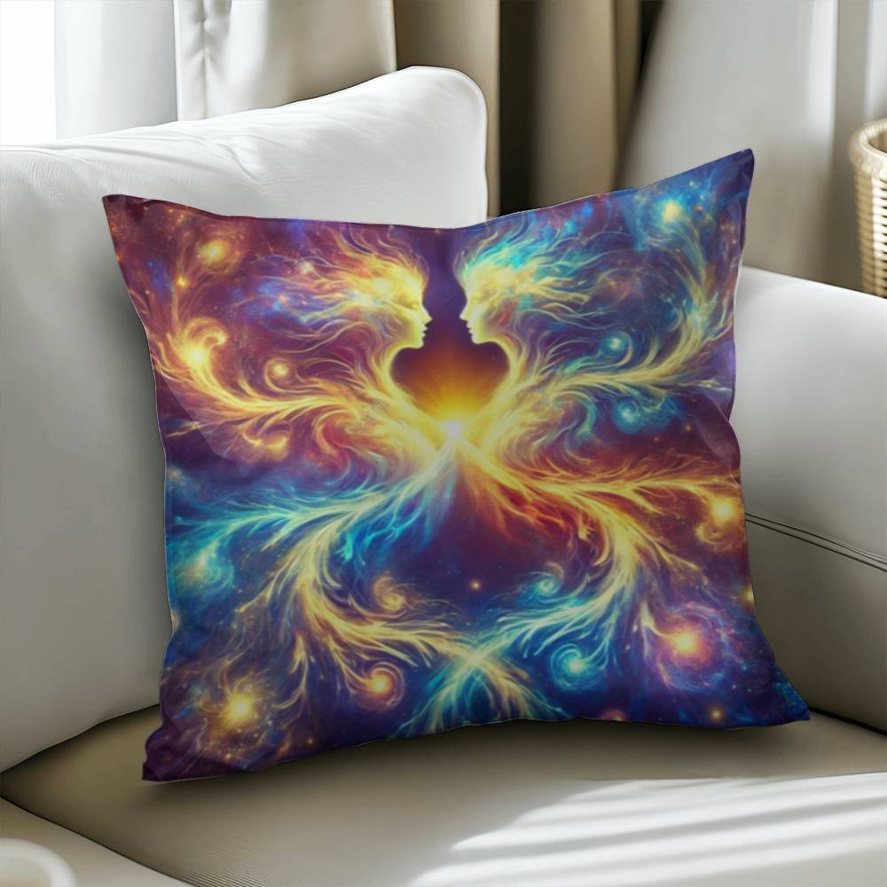 Cosmic Twins - Classic Pillow Cover with Insert