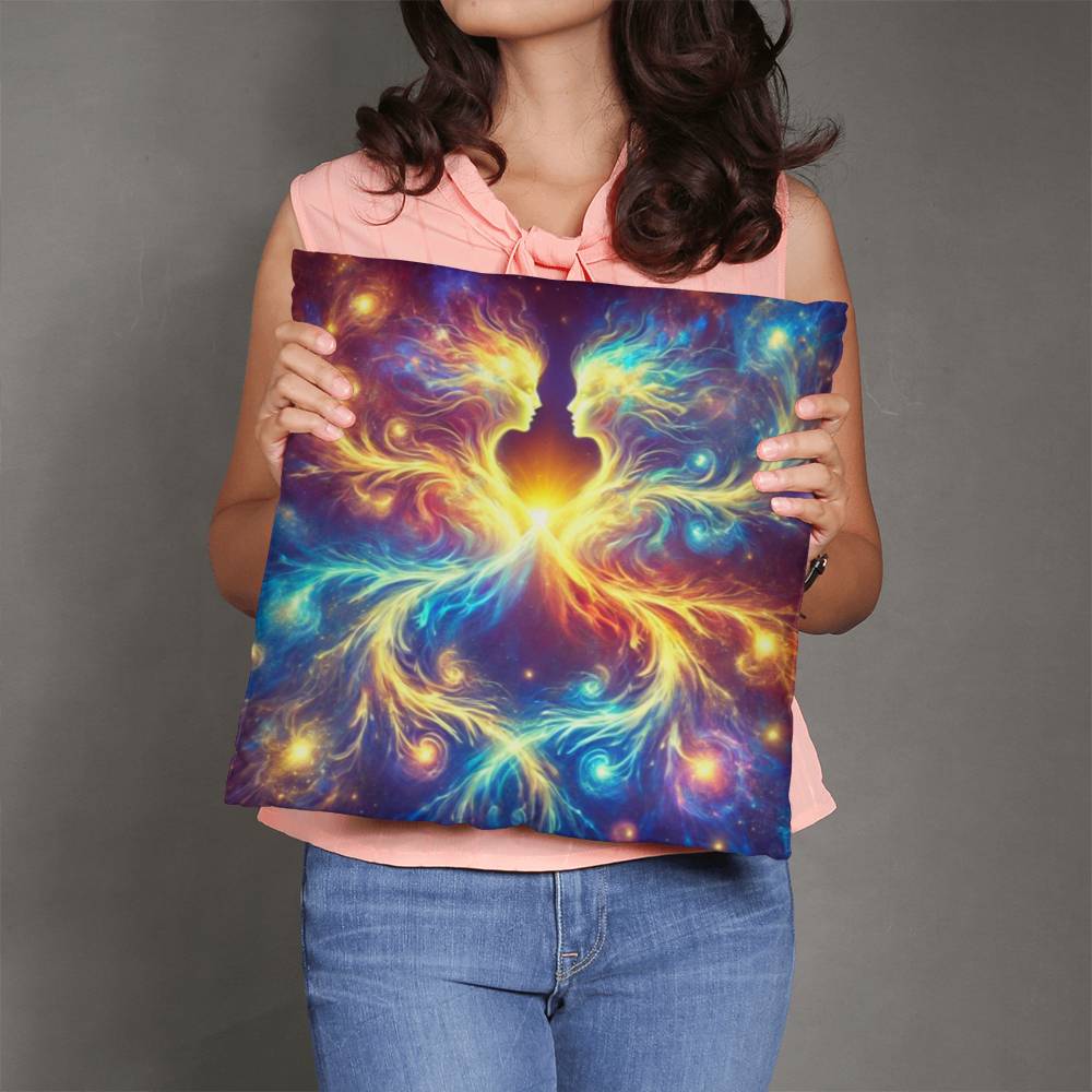 Cosmic Twins - Classic Pillow Cover with Insert