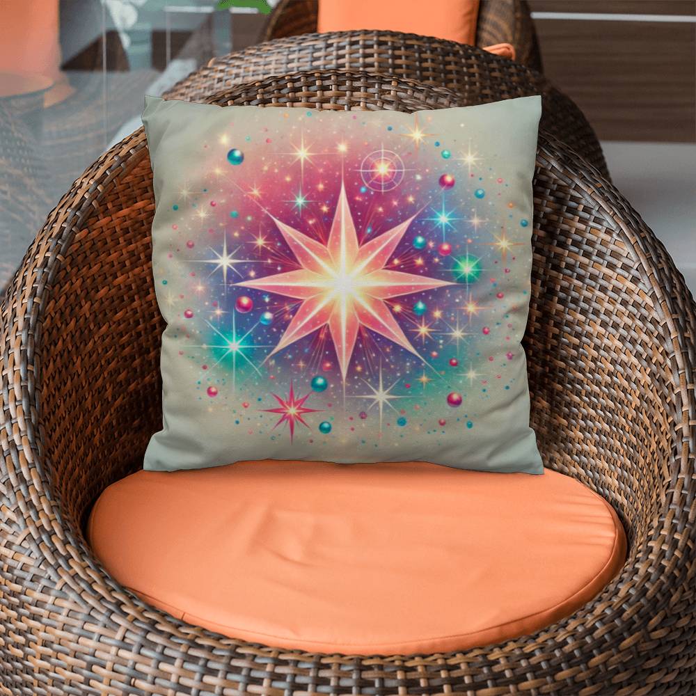 Colorful Celestial Star -  Classic Pillow Cover with Insert