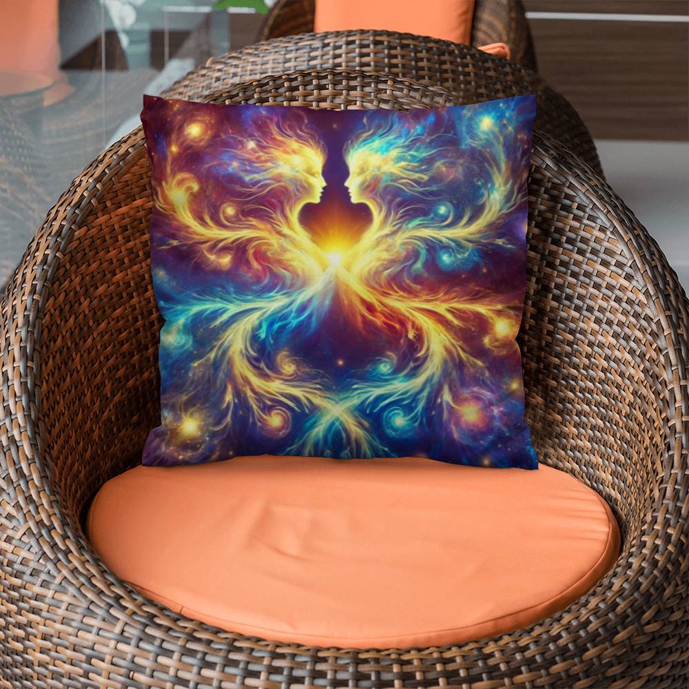 Cosmic Twins - Classic Pillow Cover with Insert