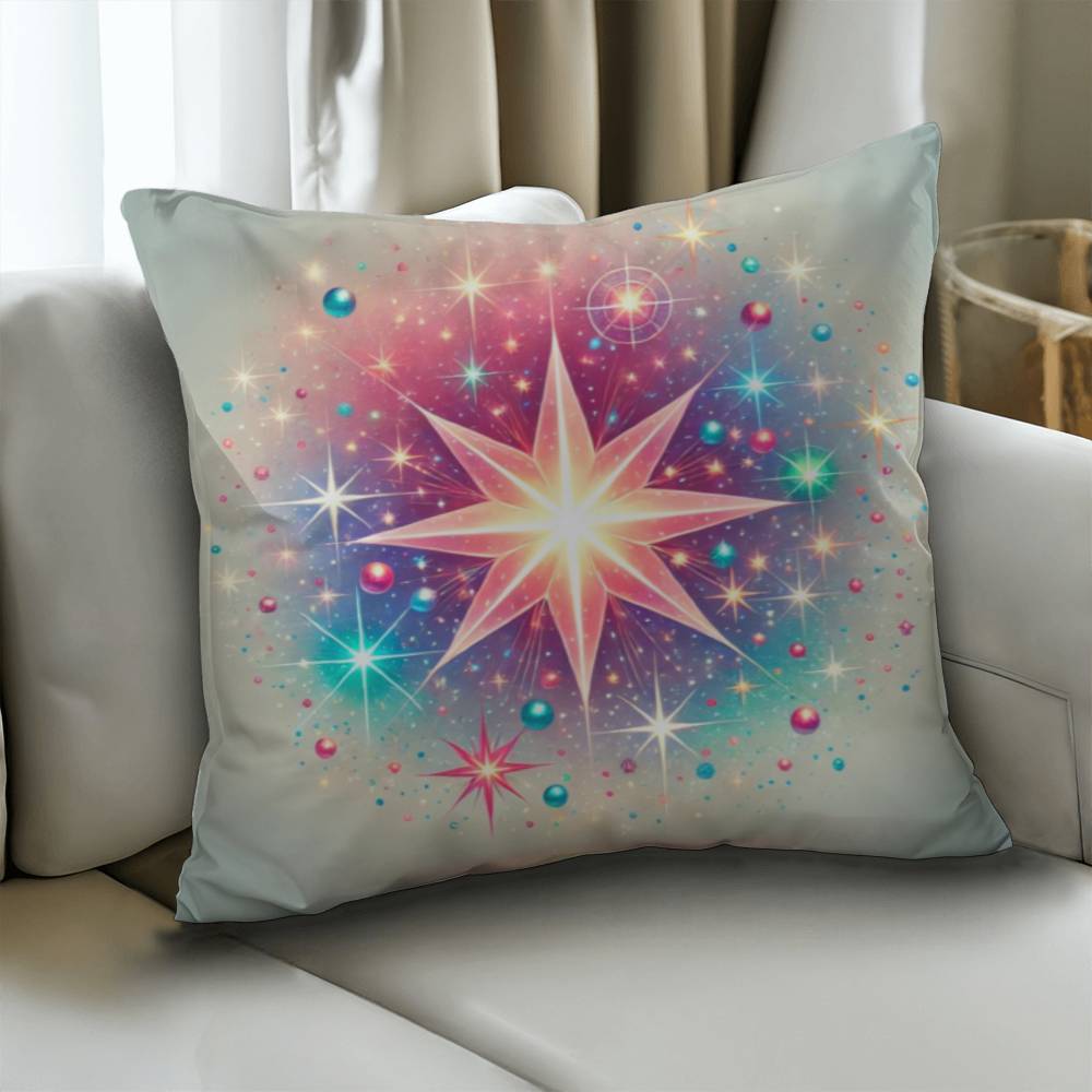 Colorful Celestial Star -  Classic Pillow Cover with Insert