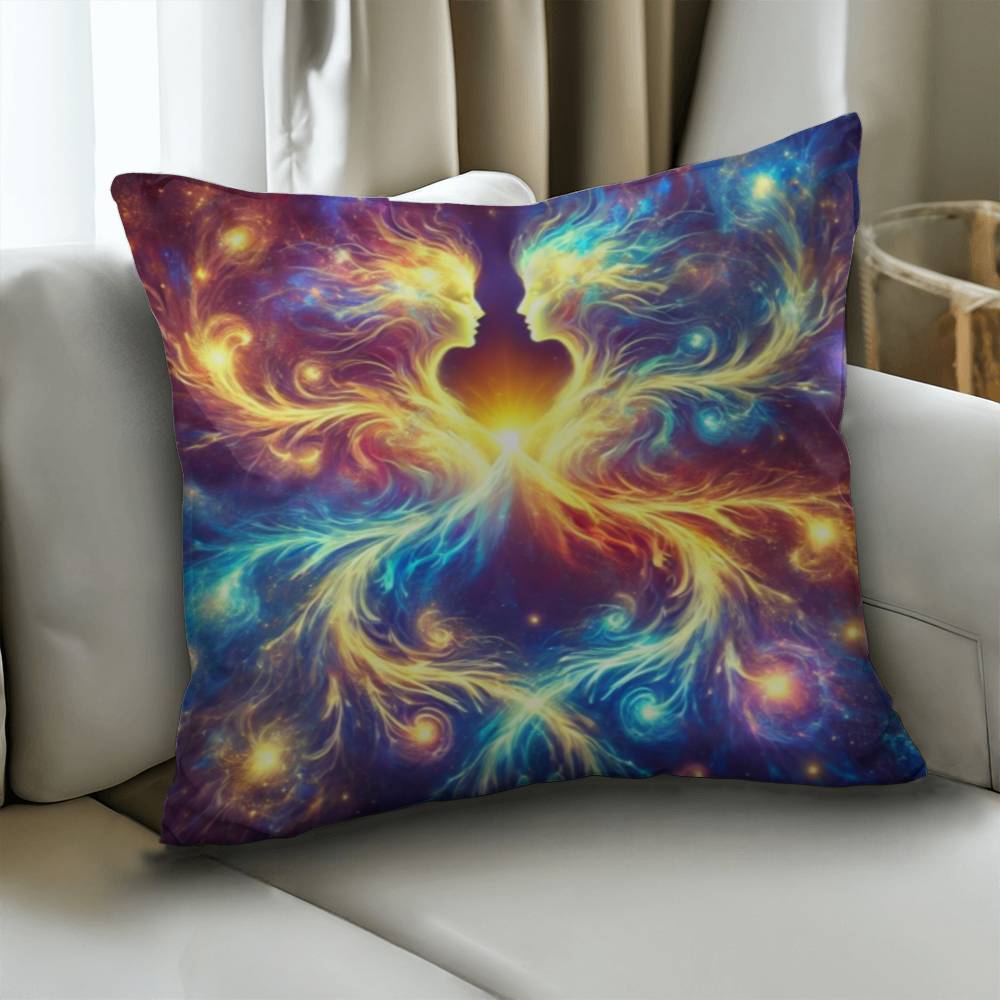 Cosmic Twins - Classic Pillow Cover with Insert