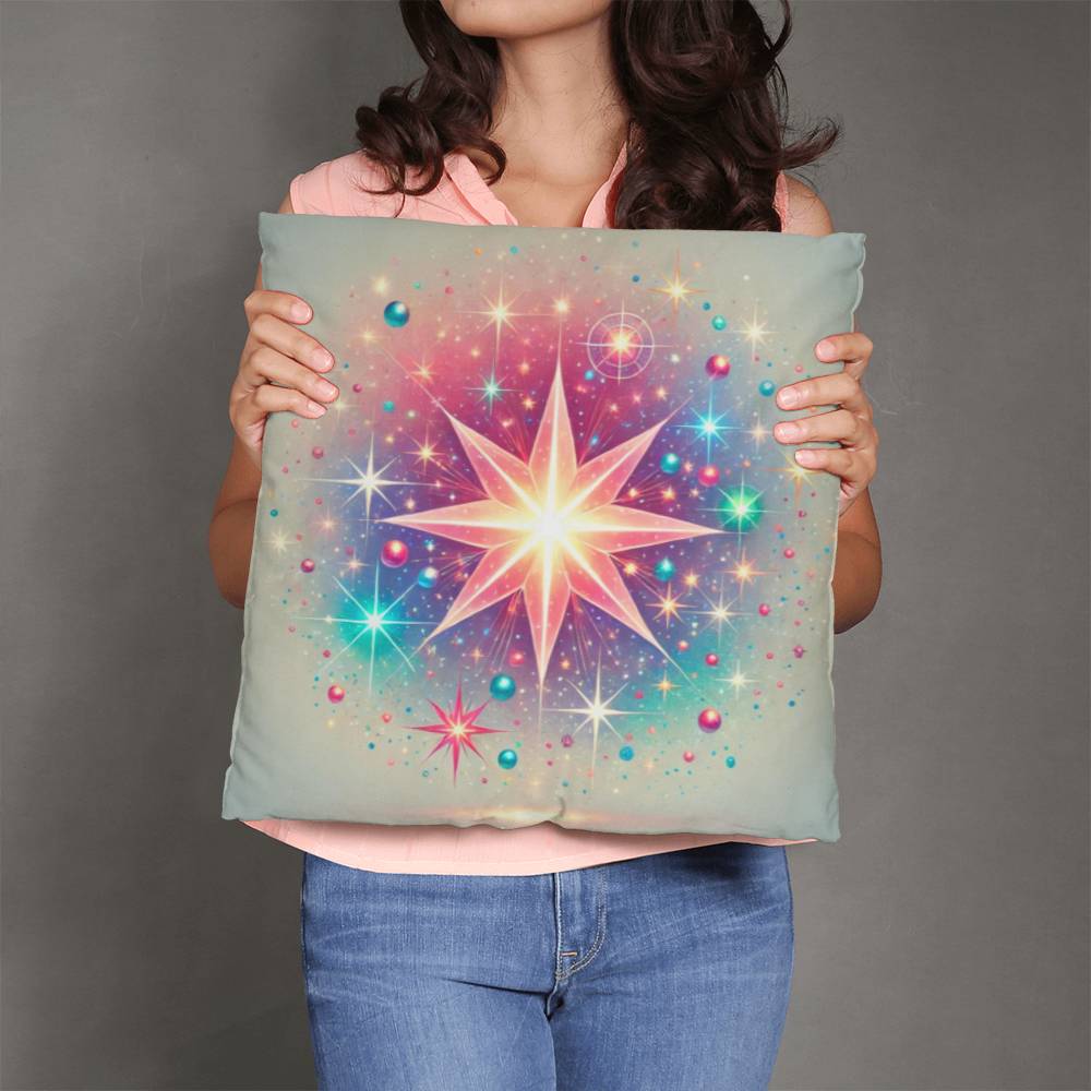 Colorful Celestial Star -  Classic Pillow Cover with Insert