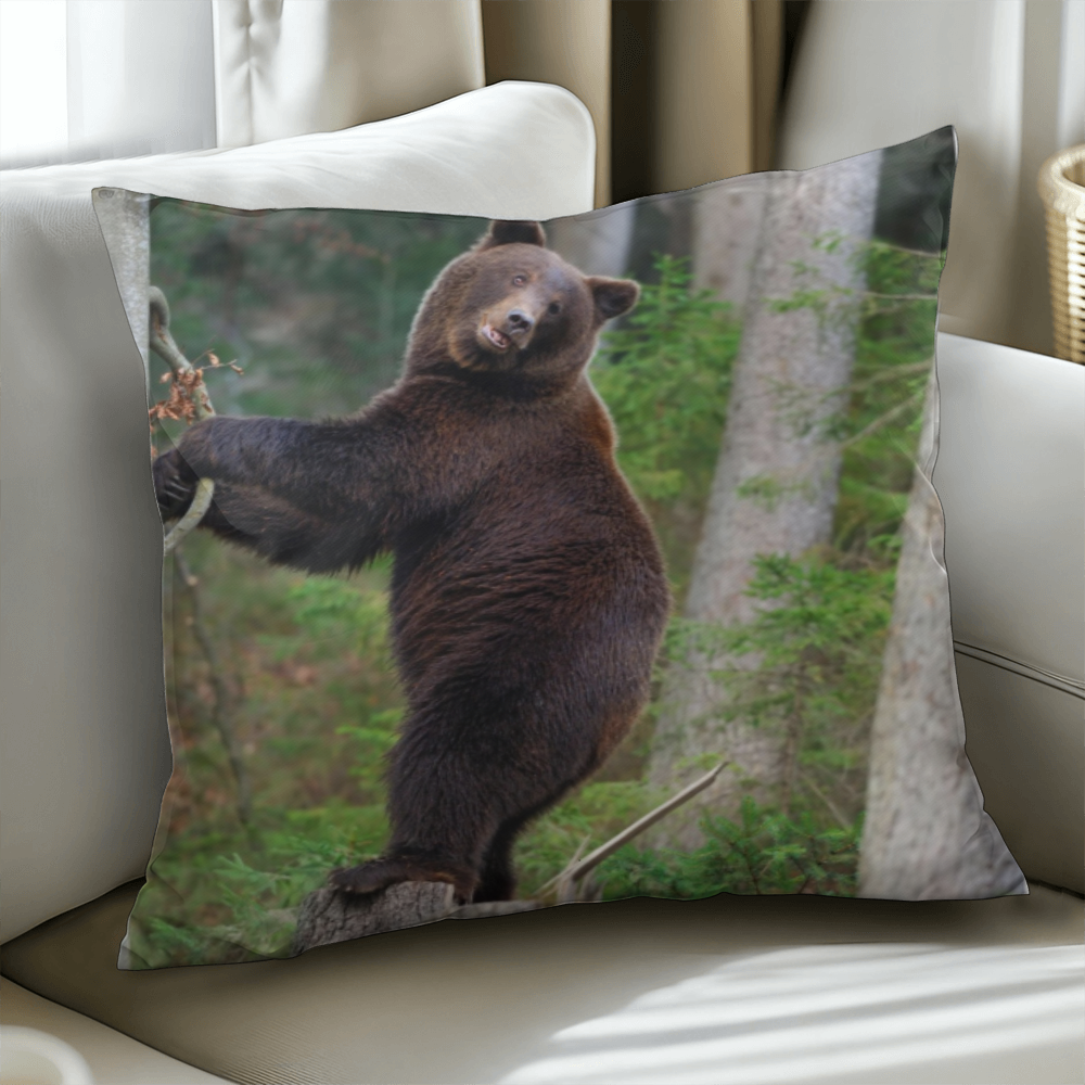 Happy Mama Bear - Classic Pillow Cover with Insert