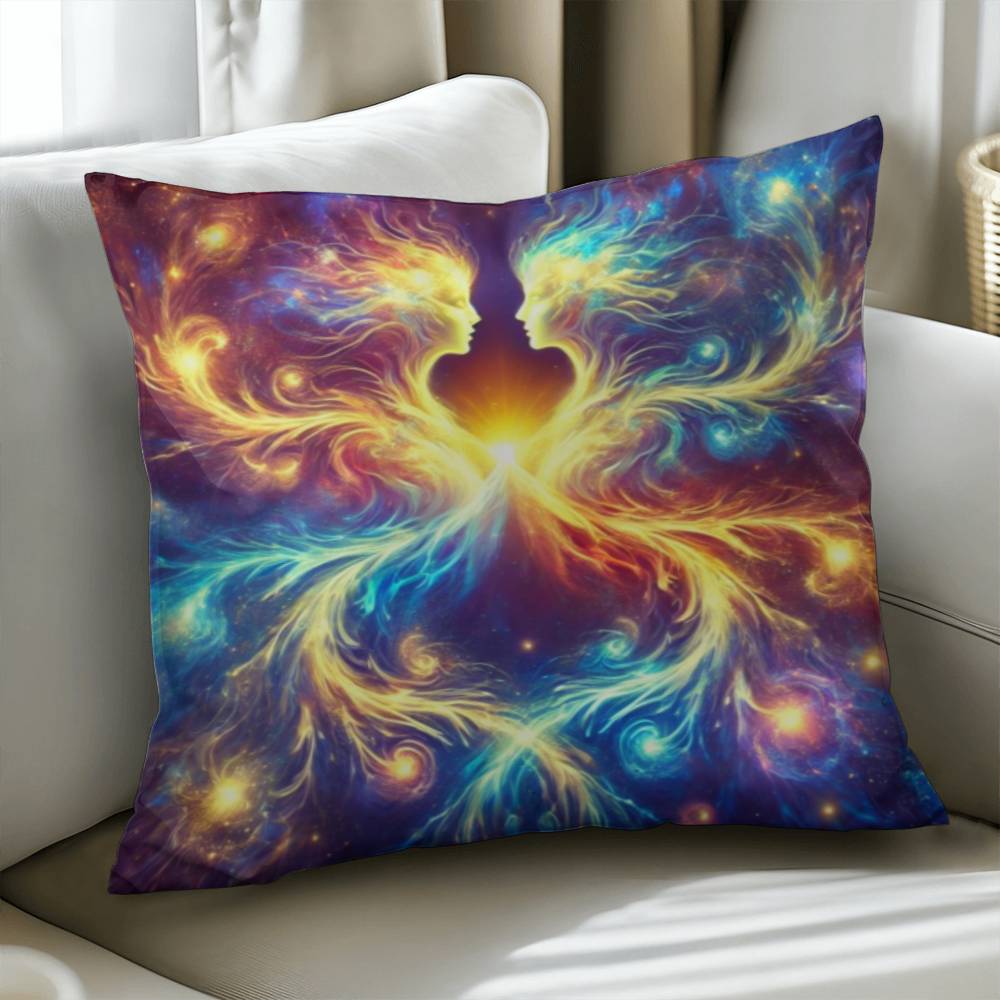 Cosmic Twins - Classic Pillow Cover with Insert