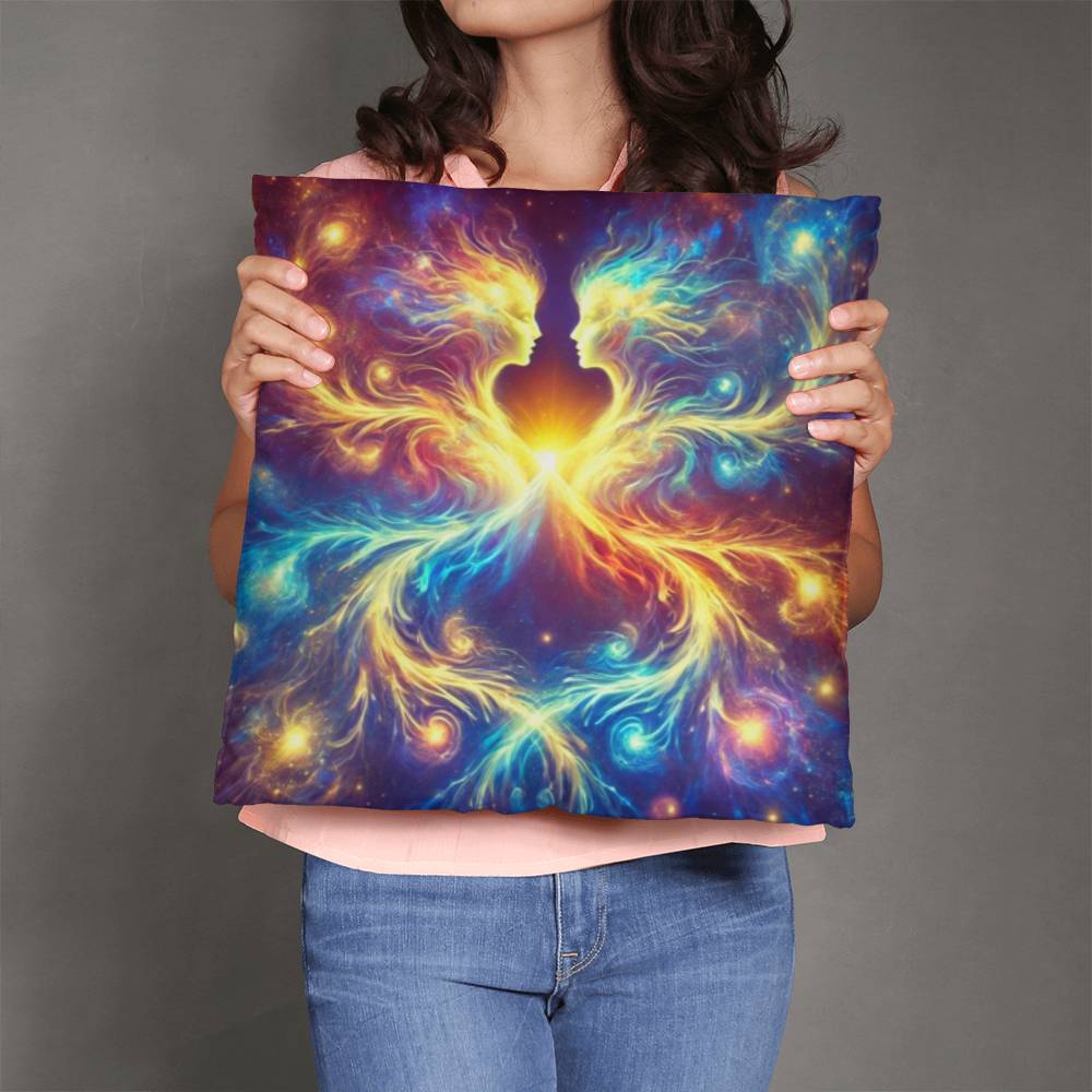 Cosmic Twins - Classic Pillow Cover with Insert