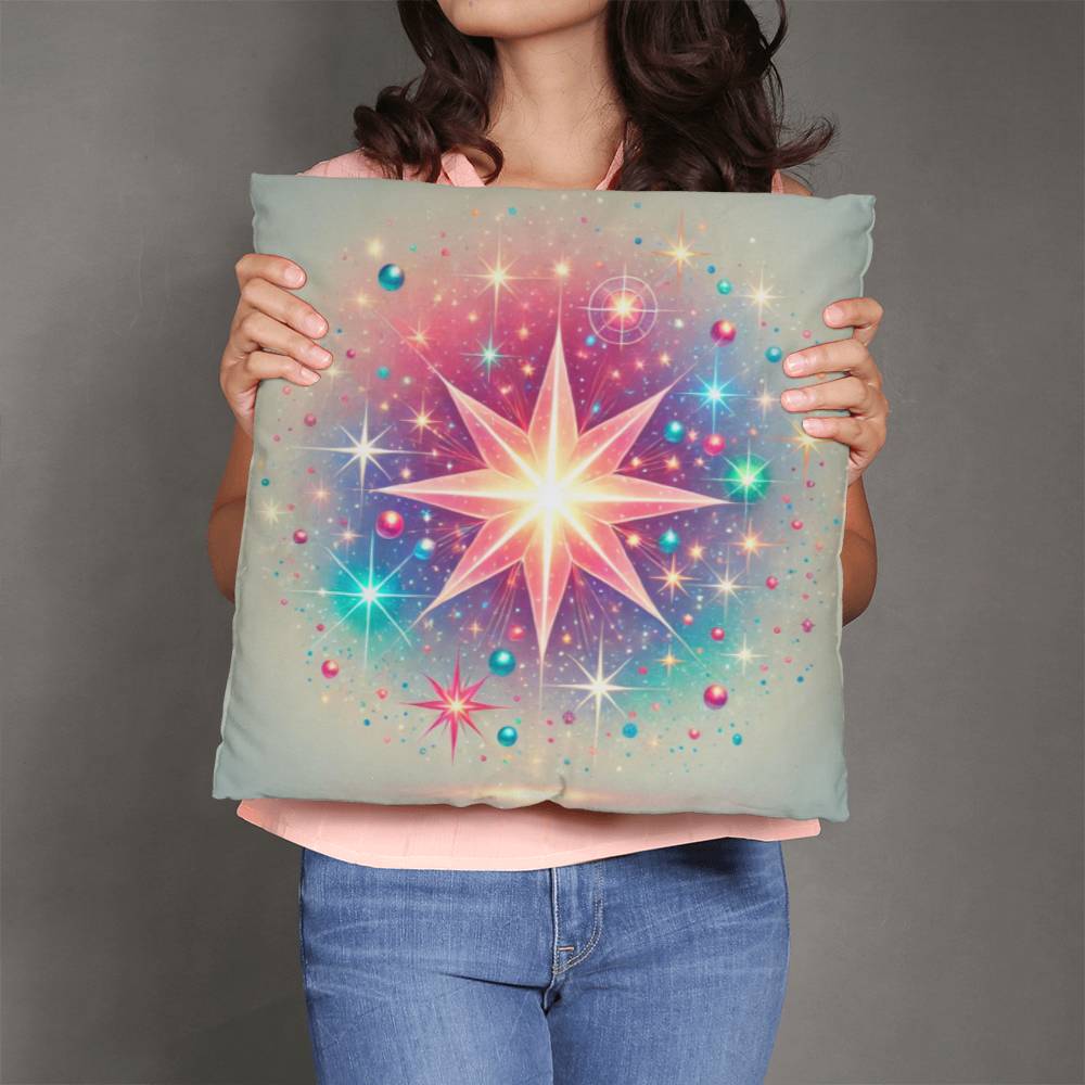 Colorful Celestial Star -  Classic Pillow Cover with Insert