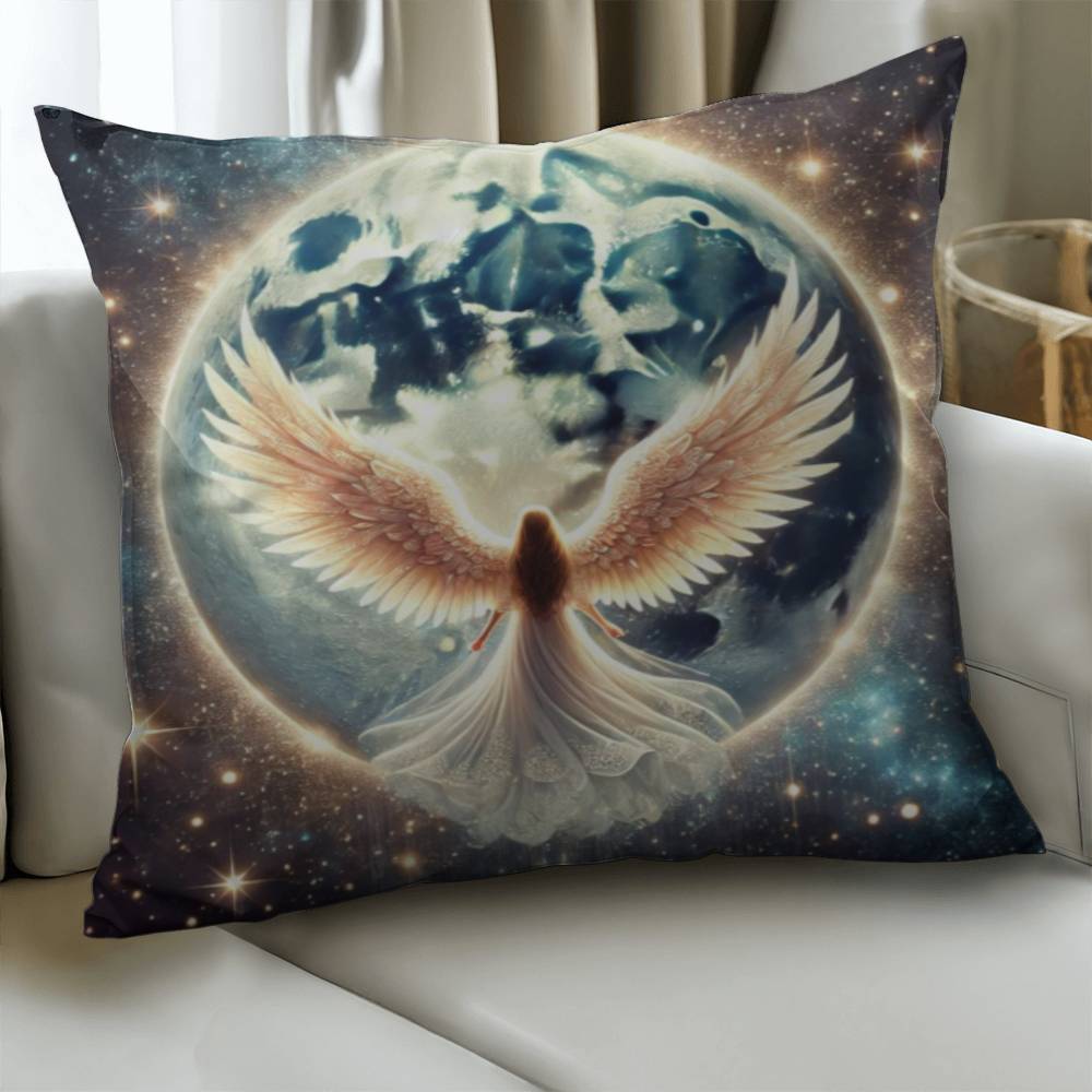 Angelic Moon Protection - Classic Pillow Cover with Insert