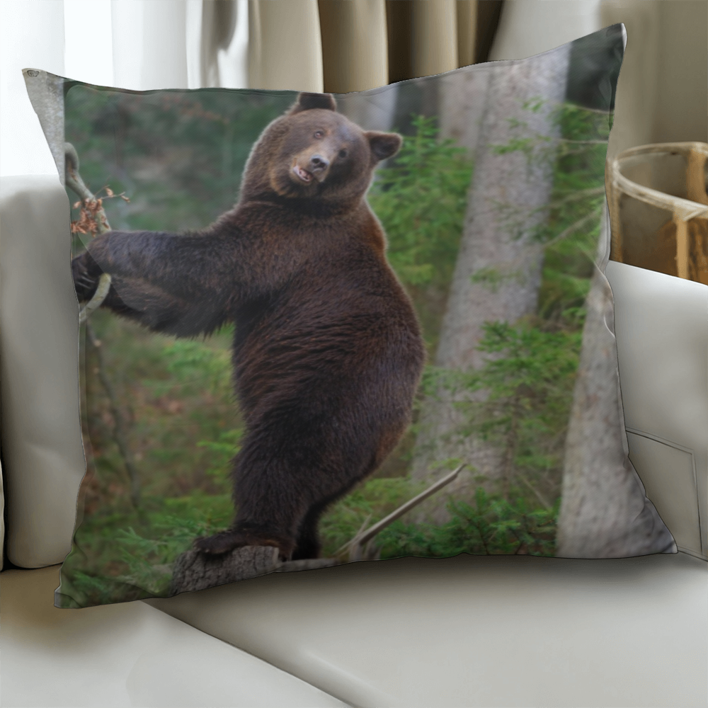 Happy Mama Bear - Classic Pillow Cover with Insert