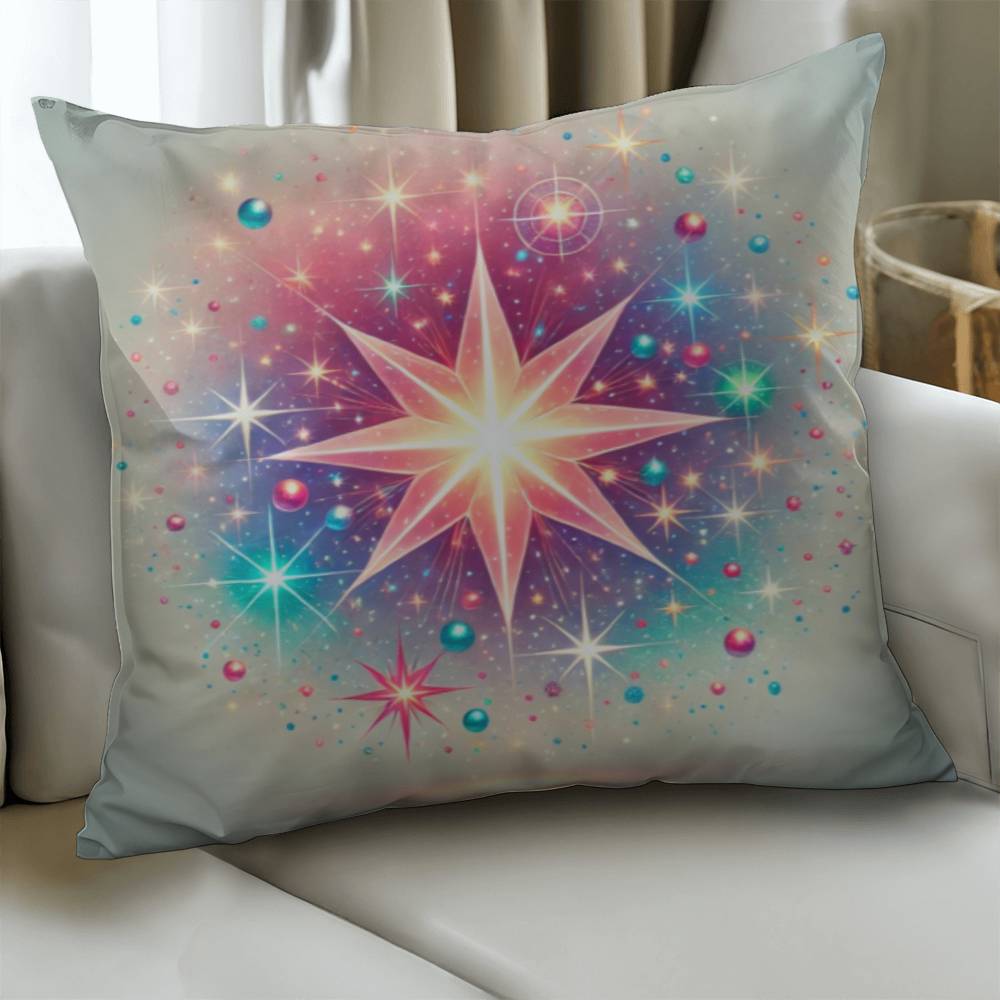 Colorful Celestial Star -  Classic Pillow Cover with Insert