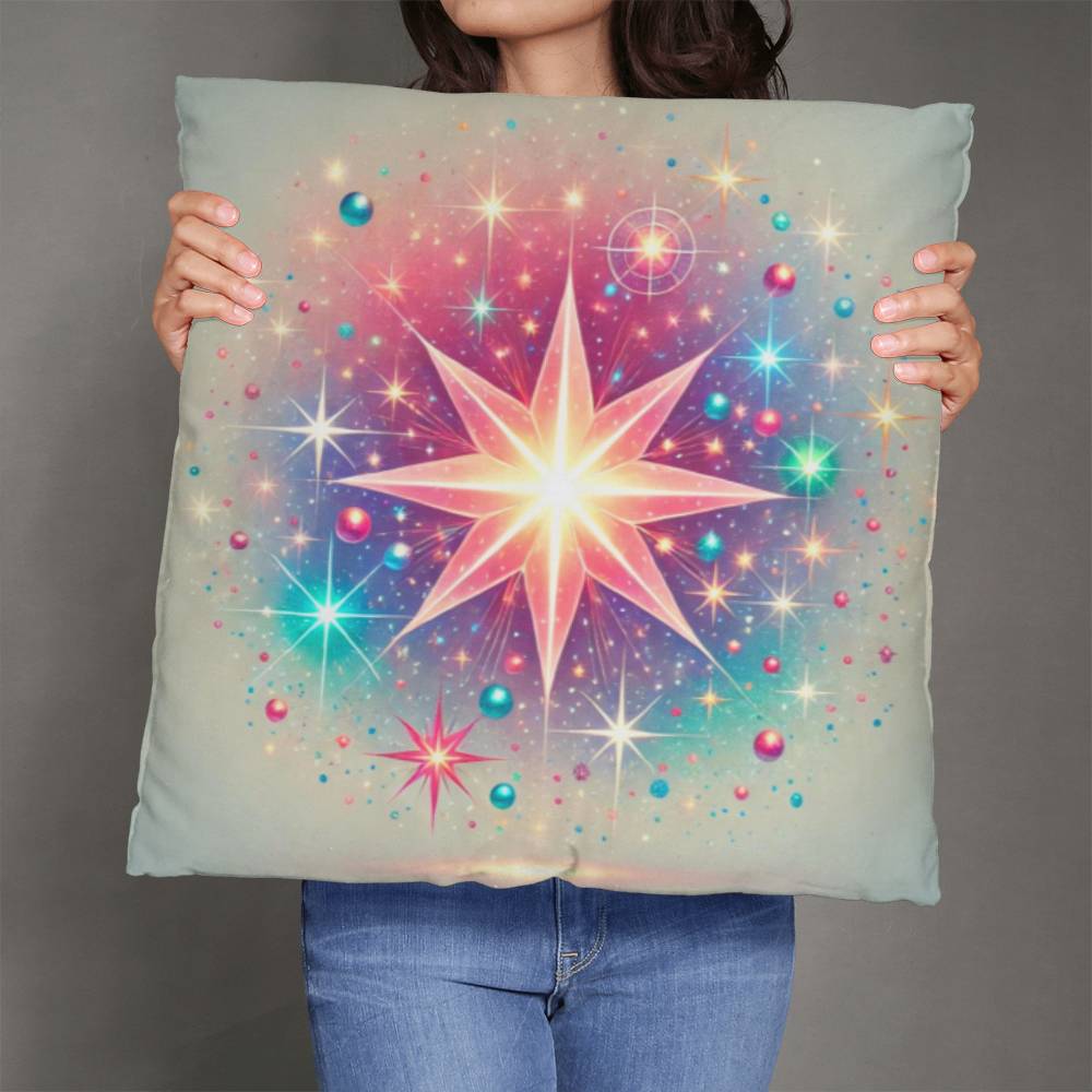 Colorful Celestial Star -  Classic Pillow Cover with Insert