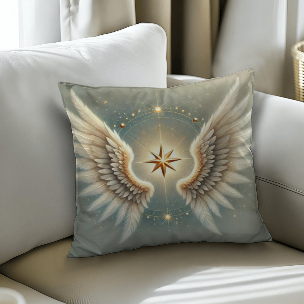 Golden Celestial Angel - Classic Pillow Cover