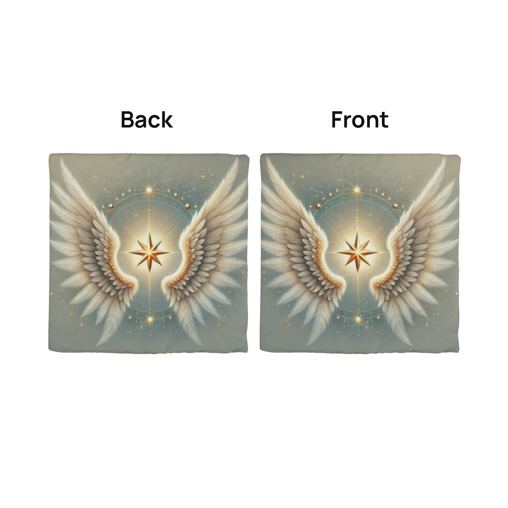 Golden Celestial Angel - Classic Pillow Cover