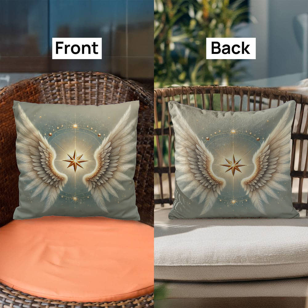 Golden Celestial Angel - Classic Pillow Cover