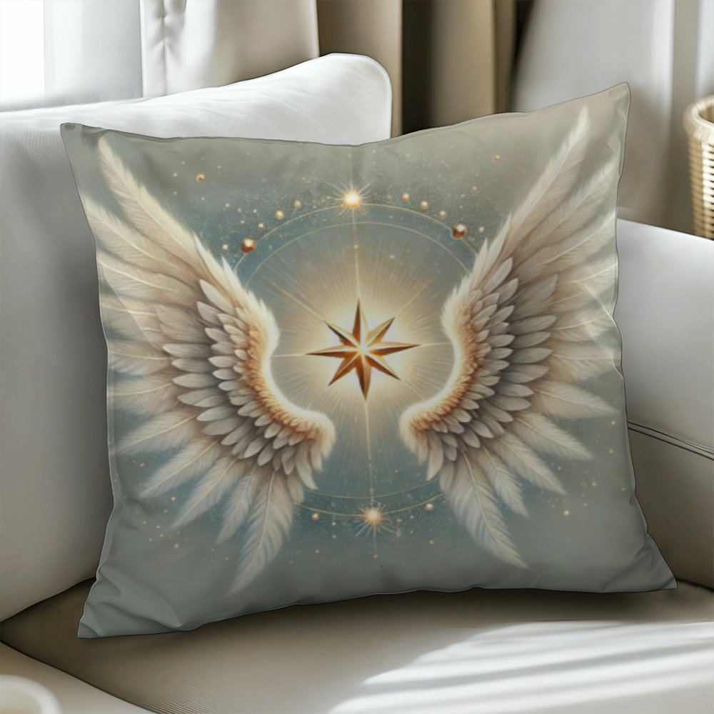 Golden Celestial Angel - Classic Pillow Cover