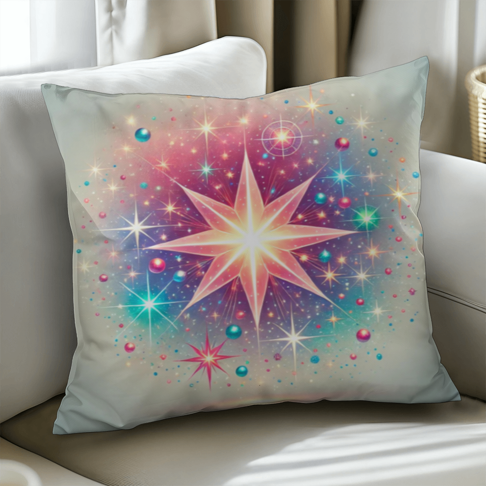 Colorful Celestial Star - Classic Pillow Cover