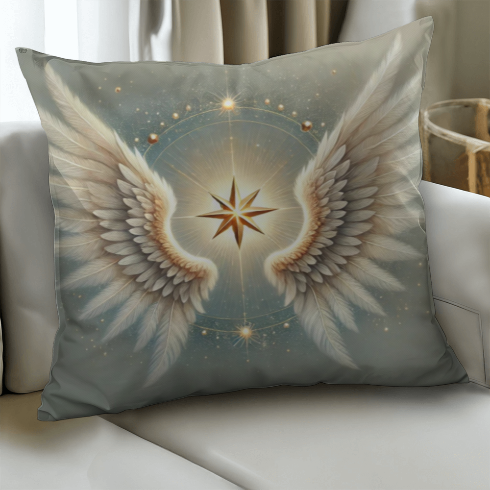 Golden Celestial Angel - Classic Pillow Cover