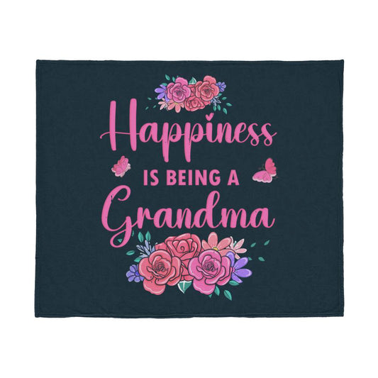 Happy Grandma - High Quality Fleece Blanket