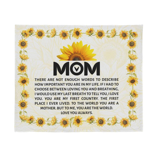 Dear Mom - High Quality Fleece Blanket