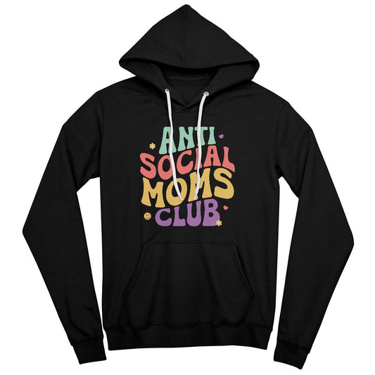 Antisocial Moms - Pullover Fleece Hoodie