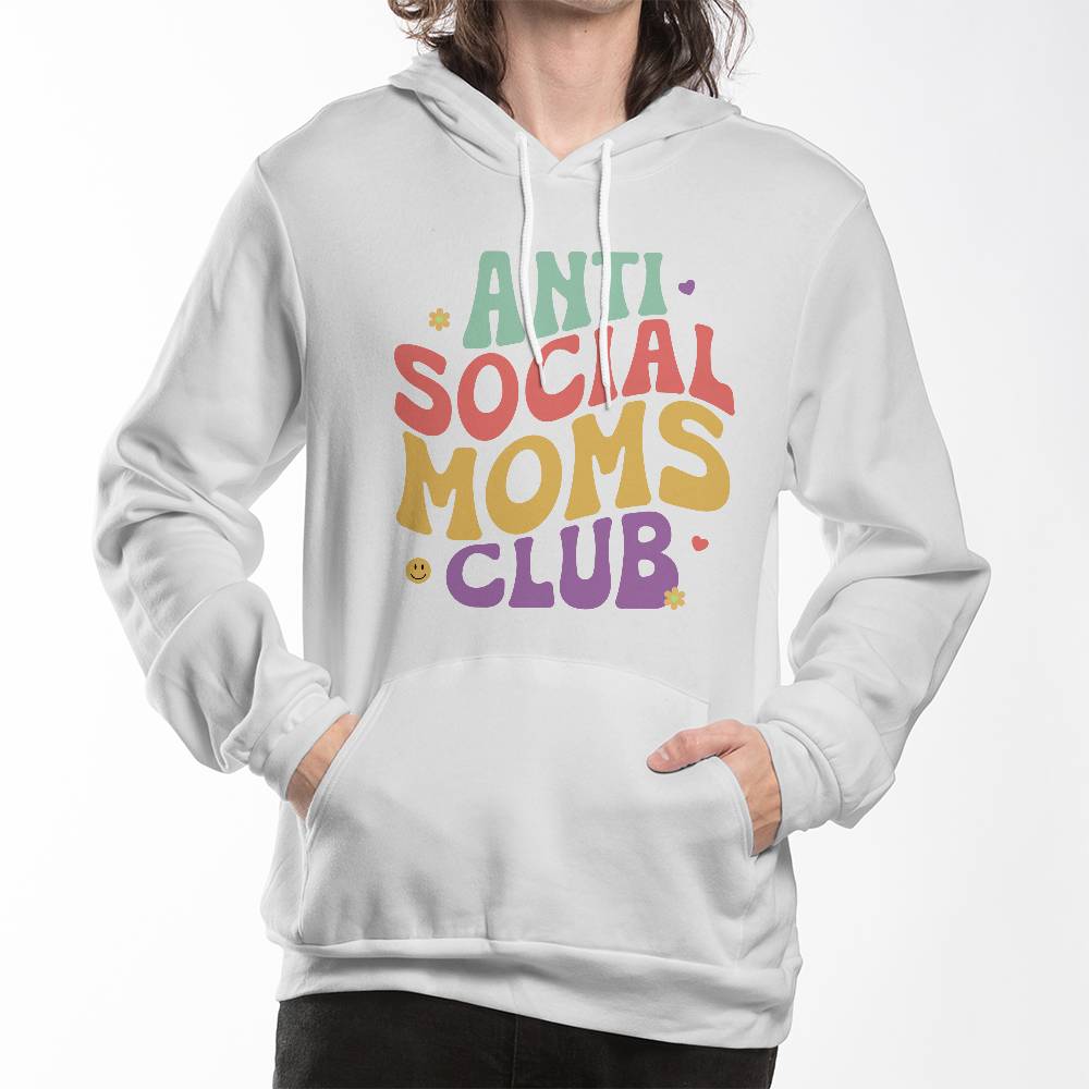 Antisocial Moms - Pullover Fleece Hoodie