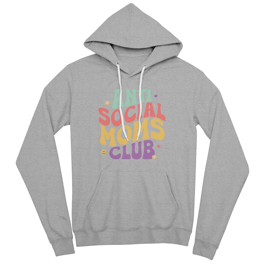 Antisocial Moms - Pullover Fleece Hoodie