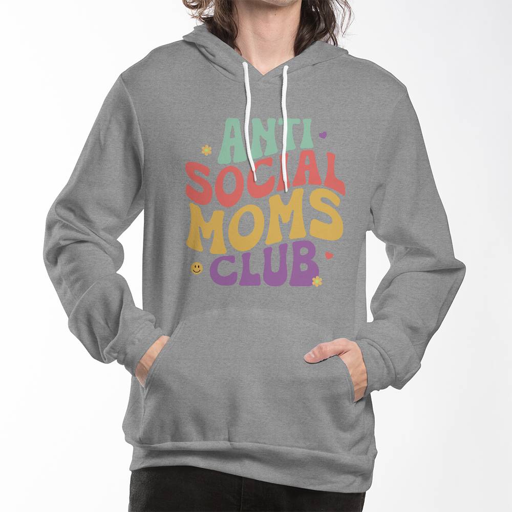 Antisocial Moms - Pullover Fleece Hoodie