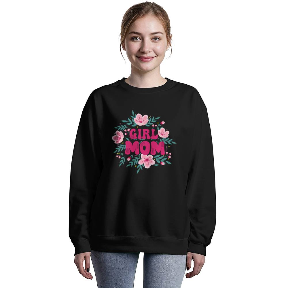 Girl Mom - Unisex Crewneck Sweatshirt