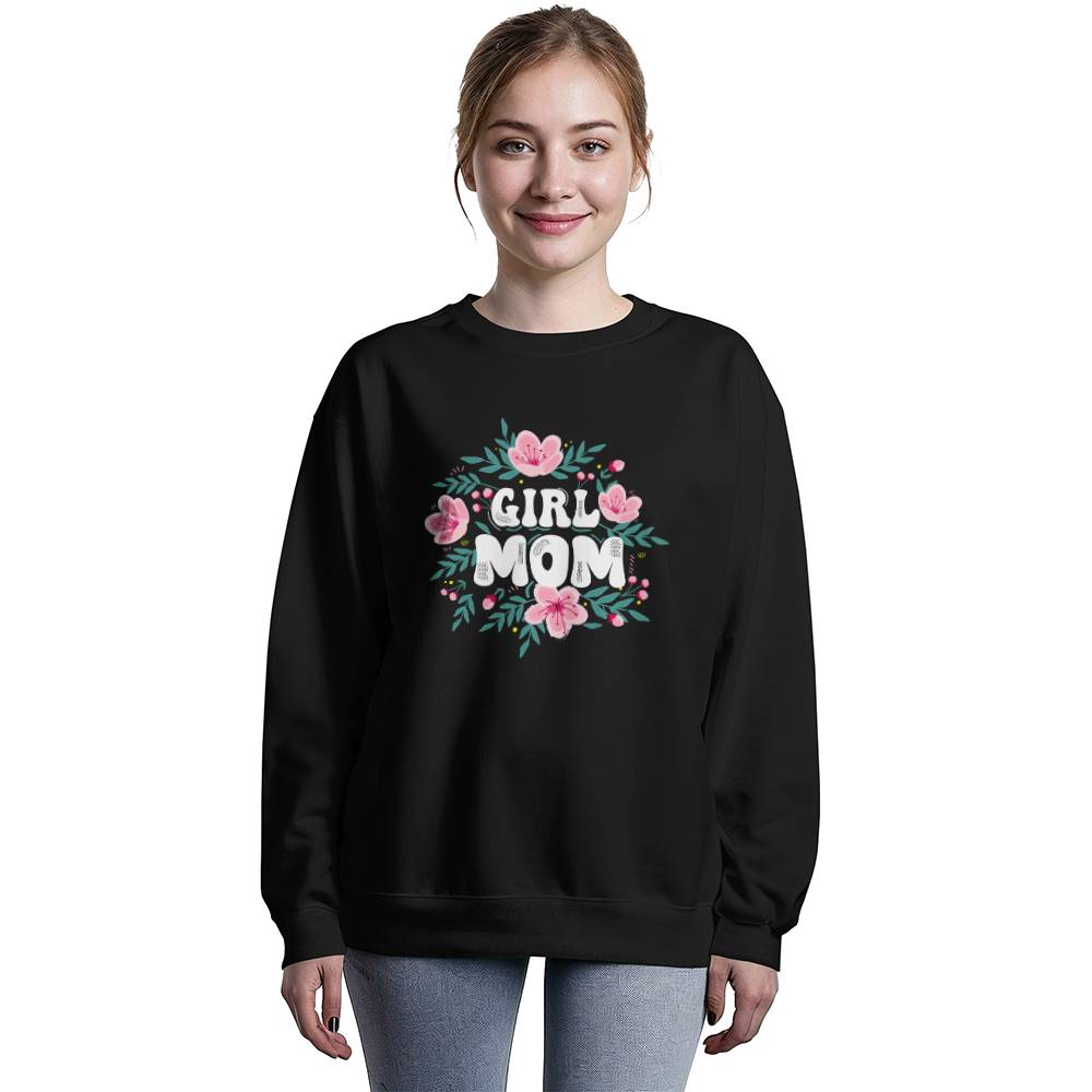 Girl Mom - Unisex Crewneck Sweatshirt