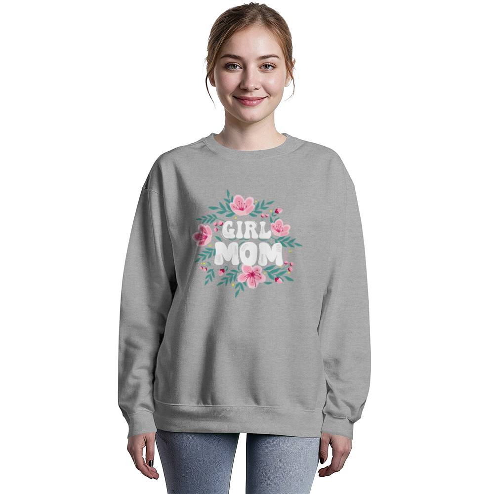 Girl Mom - Unisex Crewneck Sweatshirt